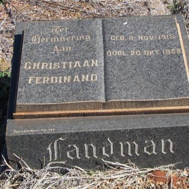 LANDMAN Christiaan Ferdinand 1915-1953