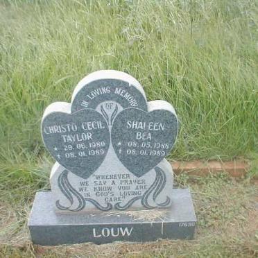 LOUW Christo Cecil Taylor 1980-1989 :: LOUW  Shaleen Bea 1988-1989