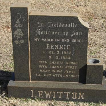 LEWITTON Bennie 1932-1984