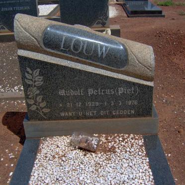 LOUW Rudolf Petrus 1929-1976 &amp; Maria Elizabeth Johanna 1932-2010 :: LOUW Morne 1972-2010
