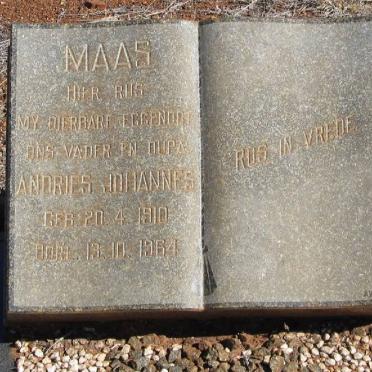 MAAS Andries Johannes 1910-1964