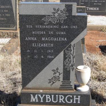 MYBURGH Anna Magdalena Elizabeth 1915-1968