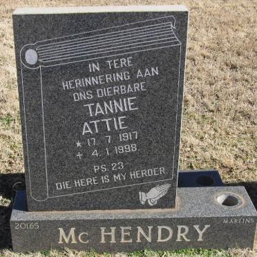 McHENDRY Attie 1917-1998