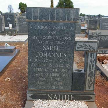 NAUDE Sarel Johannes 1927-1978