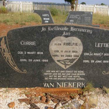 NIEKERK Corrie, van 1938-1966 &amp; Lettie LE ROUX 1940-1966 :: VAN NIEKERK Roelfie 1962-1966
