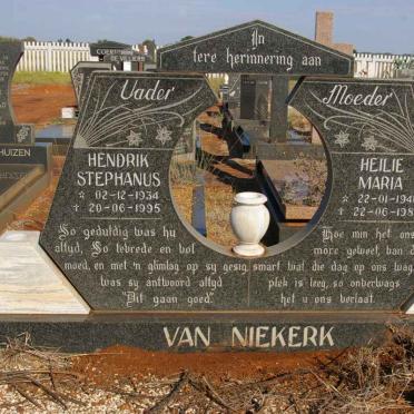 NIEKERK Hendrik Stephanus, van 1934-1995 &amp; Heilie Maria 1940-1985
