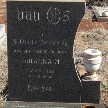 OS Johanna M., van 1886-1974