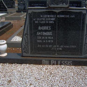 PLESSIS Andries Antonious, du 1924-1979