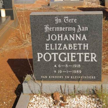 POTGIETER Johanna Elizabeth 1918-1989