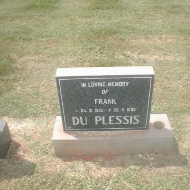 PLESSIS Frank, du 1925-1990