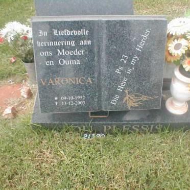 PLESSIS Varonica, du 1952-2003