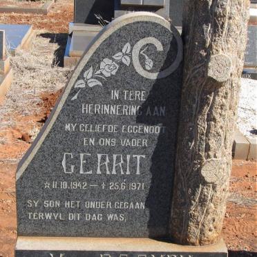 ROOYEN Gerrit, van 1942-1971