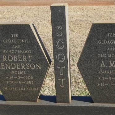 SCOTT Robert Henderson 1906-1985 &amp; A.M.E. 1912-1999