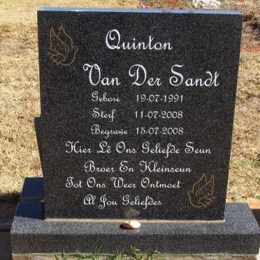 SANDT Quinton, van der 1991-2008