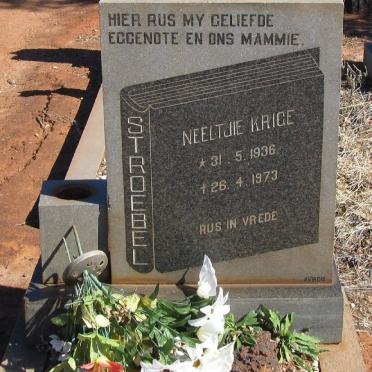 STROEBEL Neeltjie Krige 1936-1973