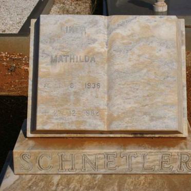 SCHNETLER Mathilda 1936-1982
