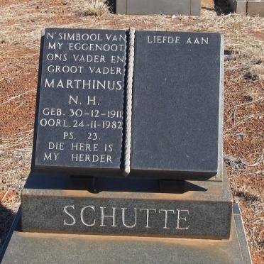 SCHUTTE Marthinus N.H. 1911-1982