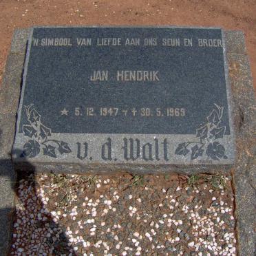 WALT Jan Hendrik, v.d. 1947-1969