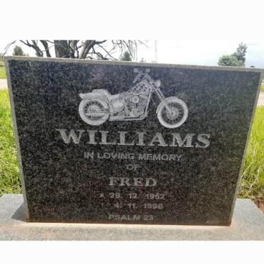 WILLIAMS Fred 1952-1996
