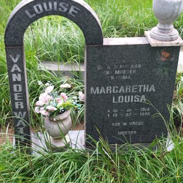 WATT Margaretha Louisa, van der 1914-1996