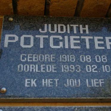 POTGIETER Judith 1918-1993