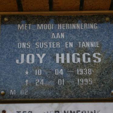 HIGGS Joy 1938-1995