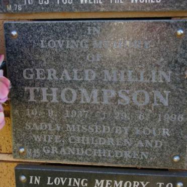THOMPSON Gerald Millin 1937-1996