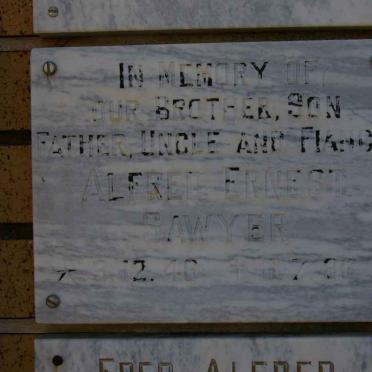 SAWYER Alfred Ernest 1946-1981