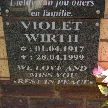 WIRTH Violet 1917-1999
