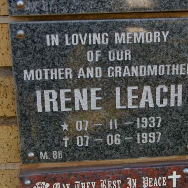 LEACH Irene 1937-1997