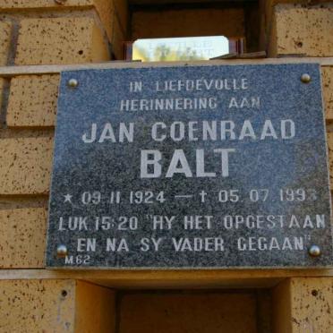 BALT Jan Coenraad 1924-1993
