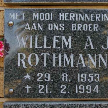 ROTHMANN Willem A.J. 1953-1994