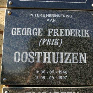 OOSTHUIZEN George Frederik 1948-1997