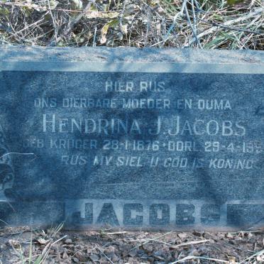 JACOBS Hendrina J. 1876-1952