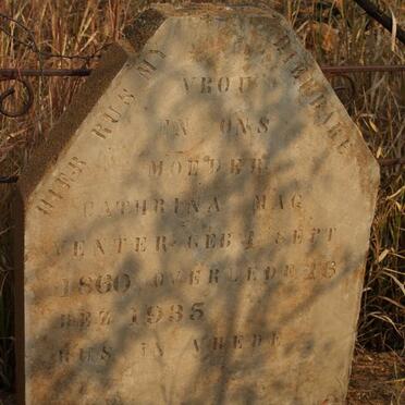 VENTER Cathrina M. 1860-1935