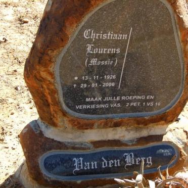 BERG Christiaan Lourens, van den 1926-2006
