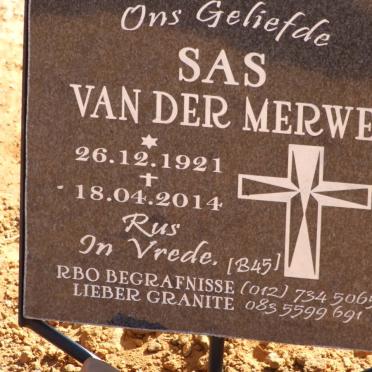 MERWE Sas, van der 1921-2014