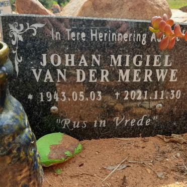 MERWE Johan Migiel, van der 1943-2021