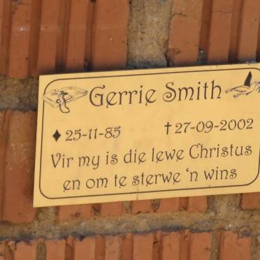 SMITH Gerrie 1985-2002