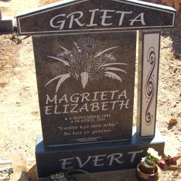 EVERT Magrieta Elizabeth 1941-2011