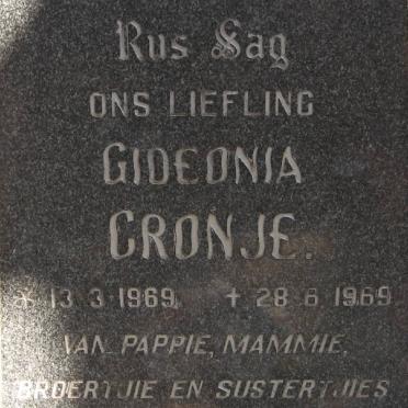 CRONJE Gideonia 1969-1969