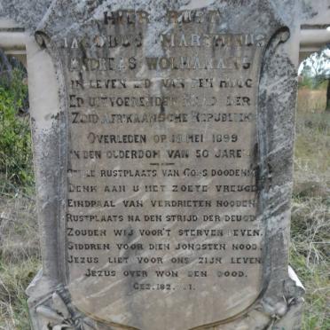 WOLMARANS Jacobus Marthinus Andreas  -1899