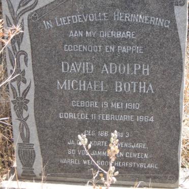 BOTHA David Adolph Michael 1910-1964