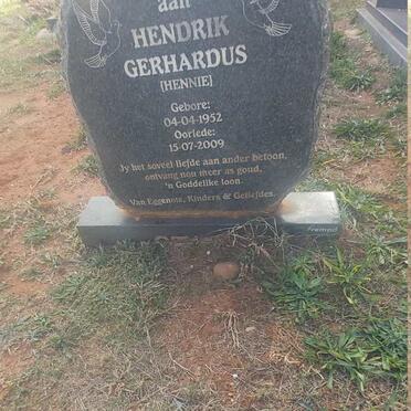 STOOP Hendrik Gerhardus 1952-2009