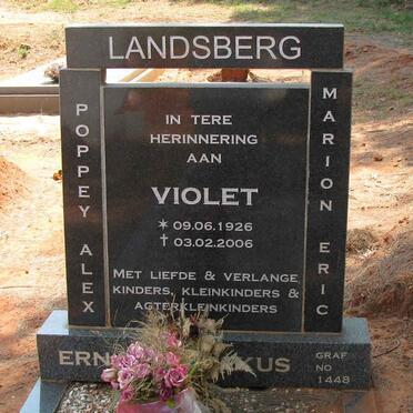 LANDSBERG Violet 1926-2006