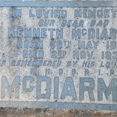 McDIARMID Kenneth 1878-1931