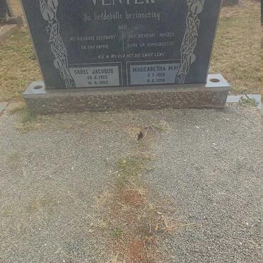 VENTER Sarel Jacobus 1903-1963 &amp; Margaretha M.M. 1908-1998