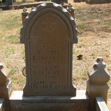 WESTHUIZEN Daniel Franscois, van der 1933-1934