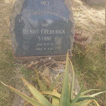 STONE Henry Frederick 1921-1967