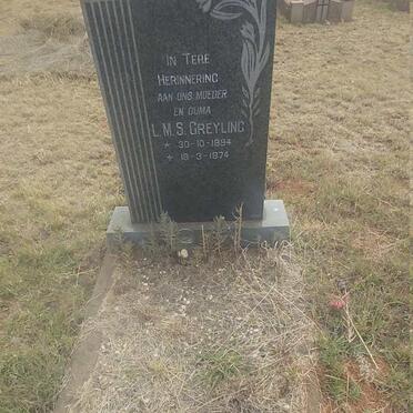 GREYLING L.M.S. 1894-1974